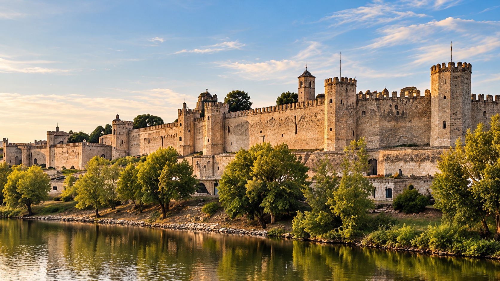 Paisaje castellano ilustrativo de la excursión a Tordesillas y Carmona